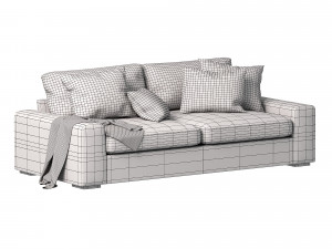 Chill fabric 4 seater sofa Modèle 3D