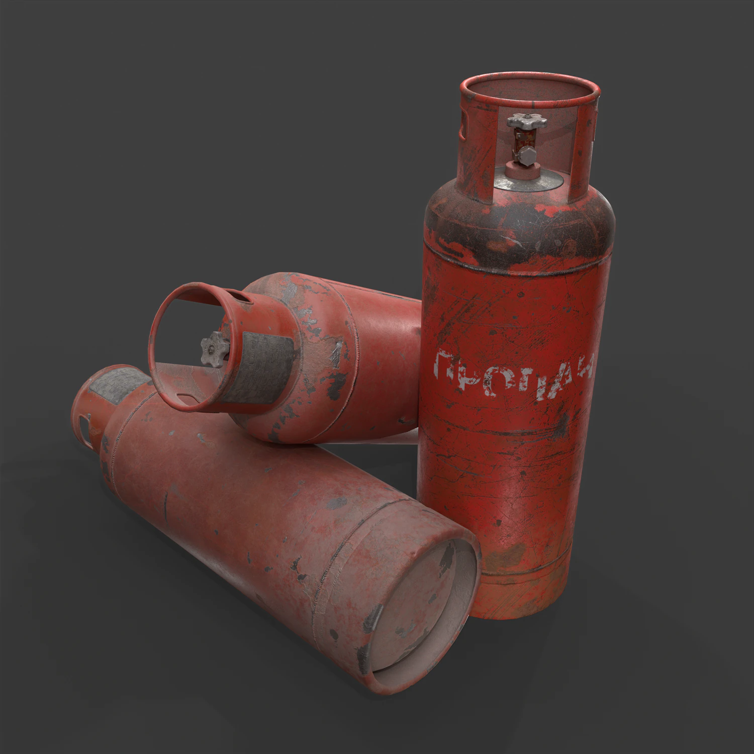 Gaz Ballon 3D Model .c4d .max .obj .3ds .fbx .stl .blend