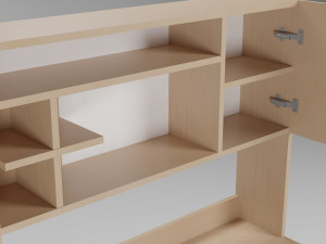 A set of furniture for a childrens room Model 3D