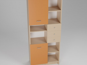 A set of furniture for a childrens room Model 3D