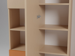 A set of furniture for a childrens room Model 3D