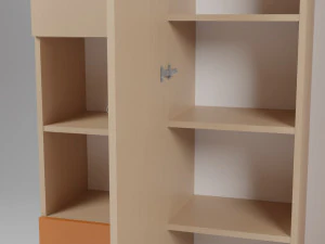 A set of furniture for a childrens room 3D Model
