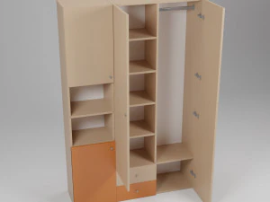 A set of furniture for a childrens room 3D Model