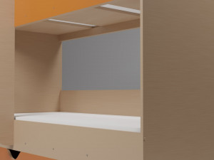 A set of furniture for a childrens room Model 3D