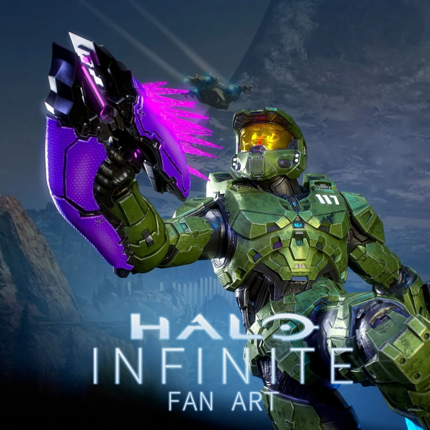 Halo Master Chief 3D Model .c4d .max .obj .3ds .fbx .stl .blend