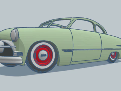 Coche descapotable Modelo 3D