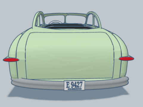 オープントップカー 3Dモデル