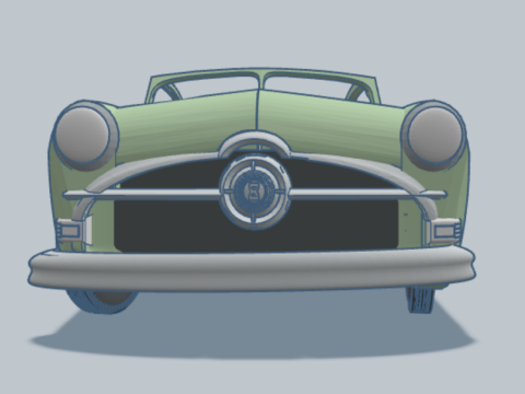 オープントップカー 3Dモデル