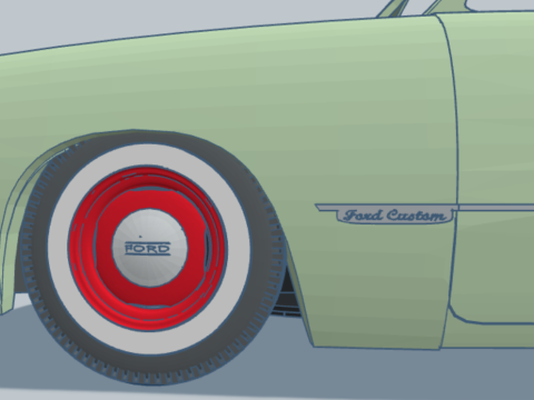 オープントップカー 3Dモデル