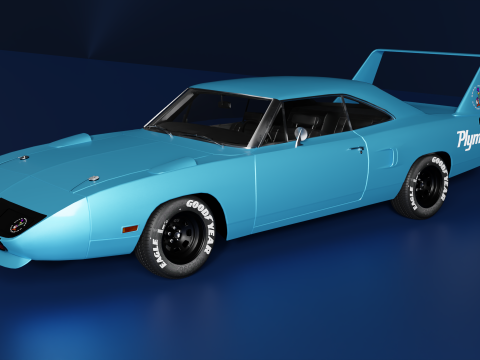 Plymouth S&uuml;per Kuşu 1970 3D Model