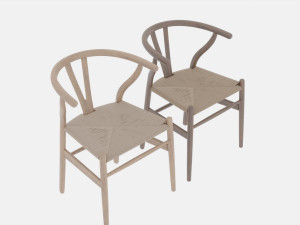 Wishbone chair 3D Model