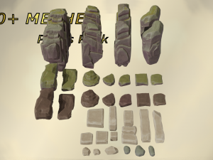 Stylized Props Pack - over 100 QUALITY MESHES Model 3D