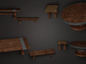 Stylized Tavern Pack - 30 QUALITY MESHES 3D Model