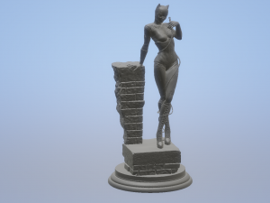 DC - Batman - Diorama - Catwoman 3D Print Model