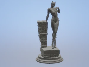 DC - Batman - Diorama - Catwoman Modelo de impresión 3D