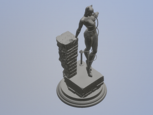 DC - Batman - Diorama - Catwoman 3D Принт Модель