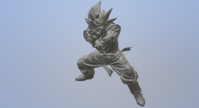 Anime - Dragon Ball Z - Gokus Kamehameha 3D मॉडल .c4d .max .obj .3ds .fbx .stl .blend