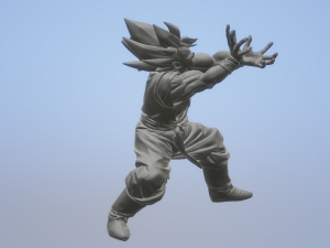 Anime - Dragon Ball Z - Gokus Kamehameha 3D मॉडल