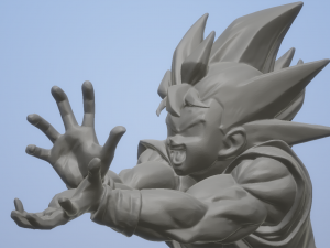 Anime - Dragon Ball Z - Gokus Kamehameha 3D मॉडल