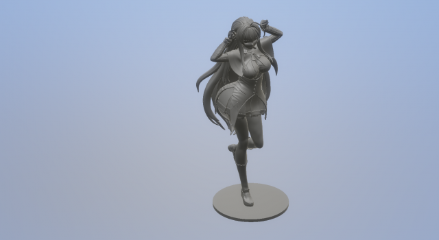 Anime - Senran Kagura - Rias Gremory 3Dプリントモデル .c4d .max .obj .3ds .fbx .stl .blend