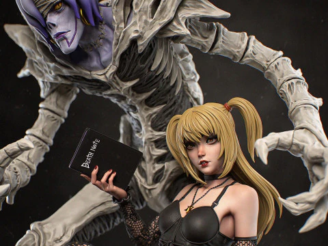 एनीमे - डेथ नोट - डायोरमा - रेम और मीसा मीसा 3D प्रिंट मॉडल