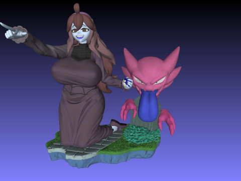 HexManiac - Pokemon - Diorama 3D Принт Модель