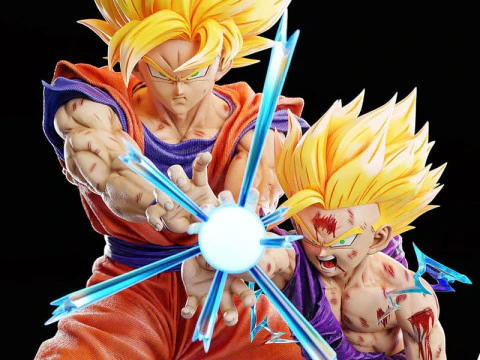 Anime - Dragon Ball Z - Kamehameha - Gohan Goku 3D Print Model