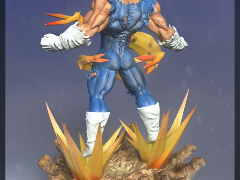 Anime - Dragon Ball Z - Majin Vegeta 3D Print Model