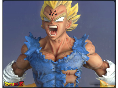 Anime - Dragon Ball Z - Majin Vegeta 3D Print Model