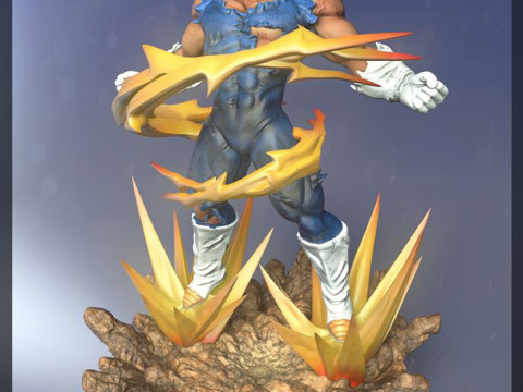 Anime - Dragon Ball Z - Majin Vegeta 3D Print Model