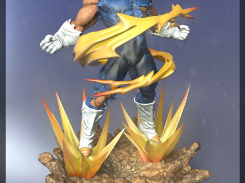Anime - Dragon Ball Z - Majin Vegeta 3D Print Model