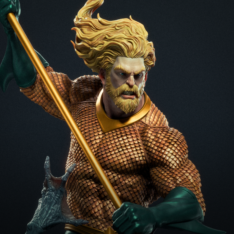 DC- Aquaman 3D Принт Модель .c4d .max .obj .3ds .fbx .stl .blend 
