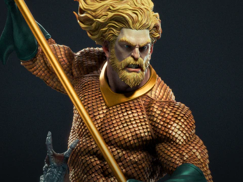 DC - Aquaman Modelo de Impressão 3D