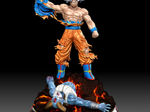 Goku vs Moro Model do druku 3D