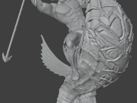 Aquaman oh SeaHorse 3D printmodel