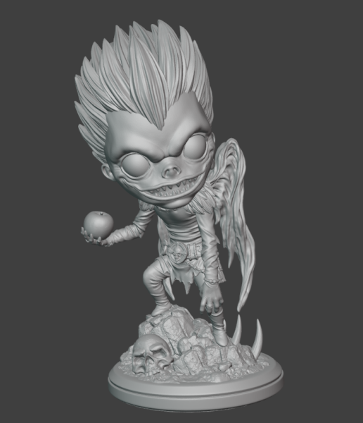 Ryuk - Chibi 3D-Druckmodell .c4d .max .obj .3ds .fbx .stl .blend 