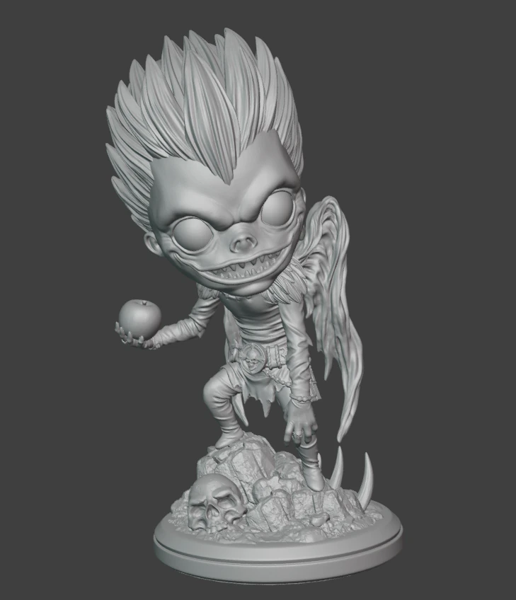Ryuk - Chibi 3D Print Model .c4d .max .obj .3ds .fbx .stl .blend 