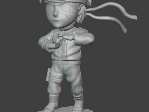 Naruto - Chibi 3D Принт Модель