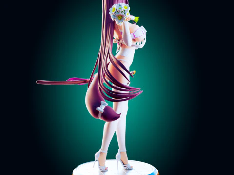 Battleship Empress Fantasy Naval Warrior-Inspired Adult Art 3D Print Model