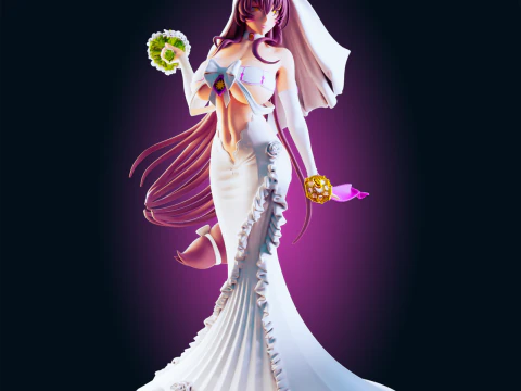 Battleship Empress Fantasy Naval Warrior-Inspired Adult Art 3D Print Model