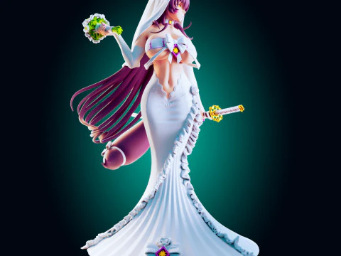 Battleship Empress Fantasy Naval Warrior-Inspired Adult Art 3D Print Model