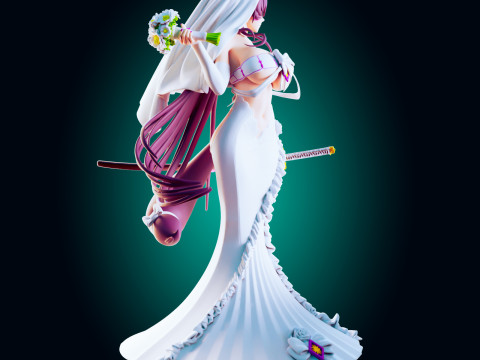 Battleship Empress Fantasy Naval Warrior-Inspired Adult Art 3D Baskı Modeli