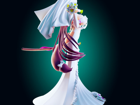 Battleship Empress Fantasy Naval Warrior-Inspired Adult Art 3D Baskı Modeli