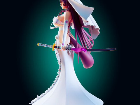 Battleship Empress Fantasy Naval Warrior-Inspired Adult Art 3D Baskı Modeli