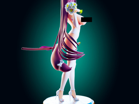 Battleship Empress Fantasy Naval Warrior-Inspired Adult Art 3D Baskı Modeli