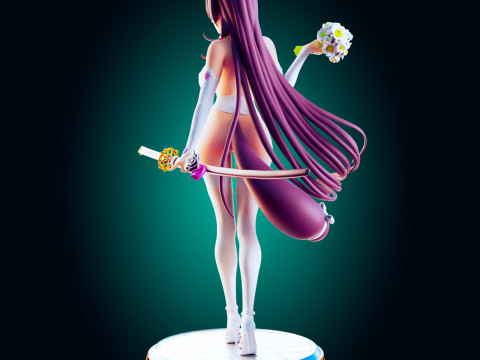 Battleship Empress Fantasy Naval Warrior-Inspired Adult Art 3D Baskı Modeli