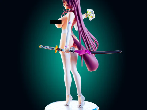 Battleship Empress Fantasy Naval Warrior-Inspired Adult Art 3D Print Model