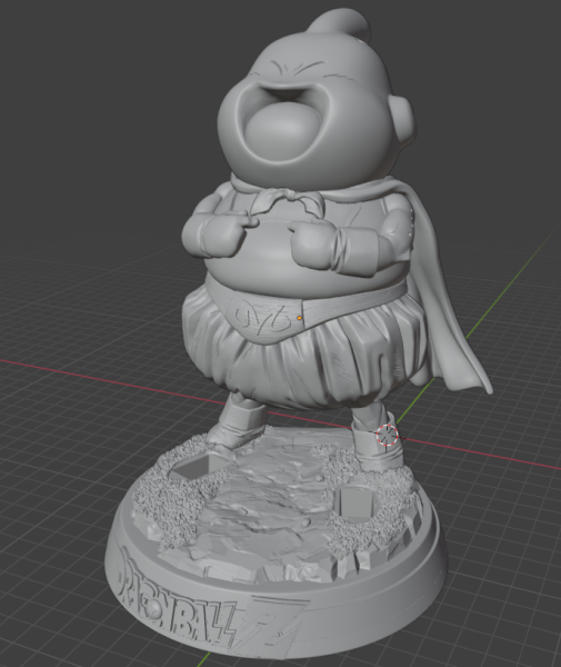 Majin Buu Good Chibi Style STL 3D Print Model Modelo de impresión 3D .c4d .max .obj .3ds .fbx .stl .blend