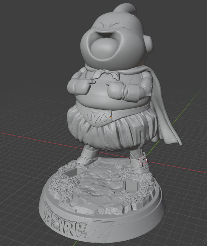 Majin Buu Good Chibi Style STL 3D Print Model 3D Print Model .c4d .max .obj .3ds .fbx .stl .blend 