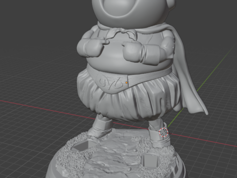 Majin Buu Good Chibi Style STL 3D Print Model 3D Print Model